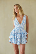 Tiered Ruffle Hidden Shorts Romper