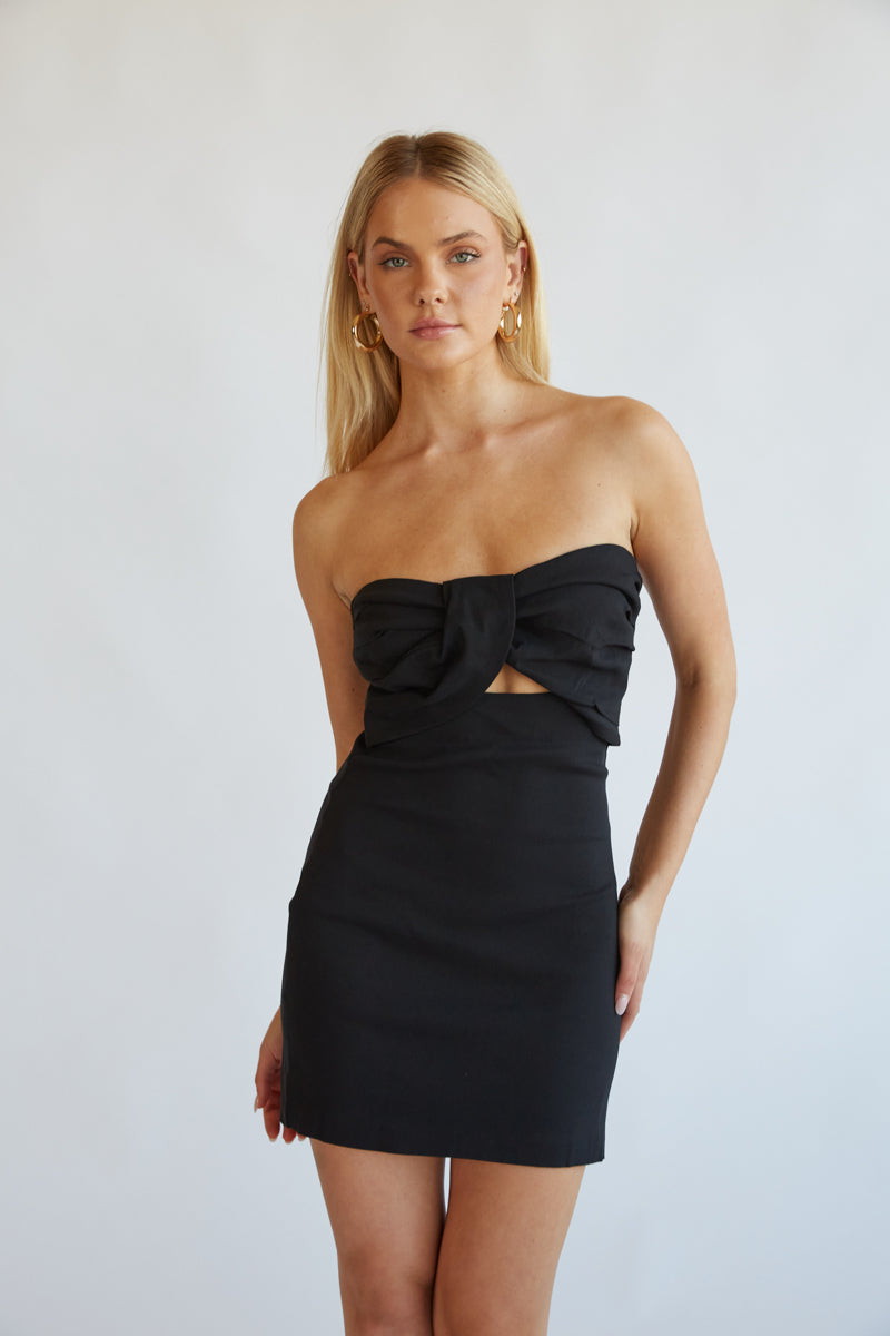 Rose Hidden-Zip Bodycon Mini