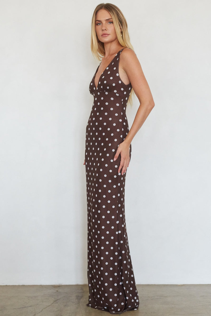 Front-Back Deep-V Mesh Maxi