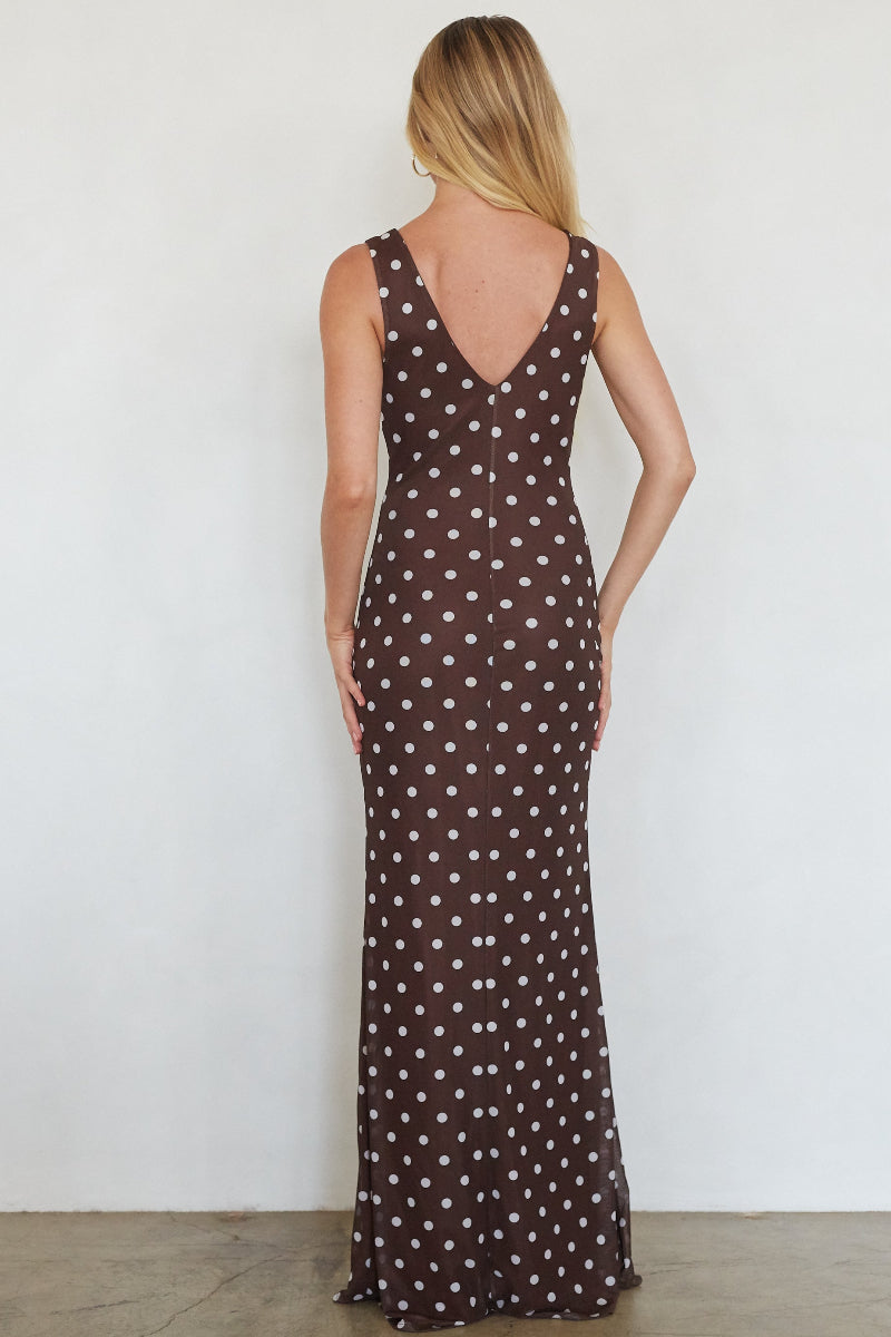 Front-Back Deep-V Mesh Maxi