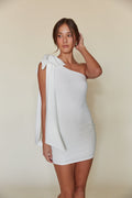 One-Shoulder Bow Bodycon Mini
