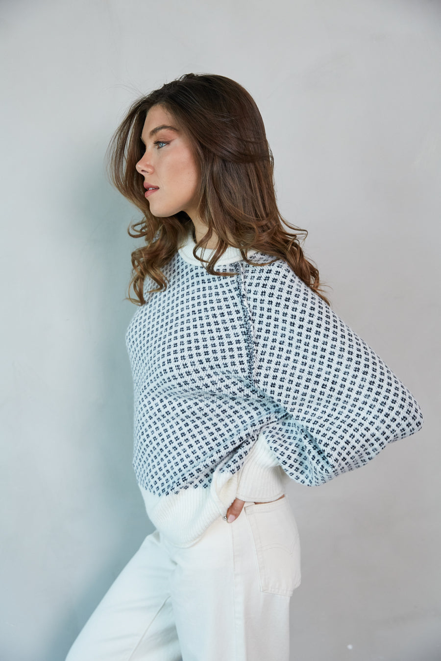 Cloud-Knit Off-Shoulder Sweater