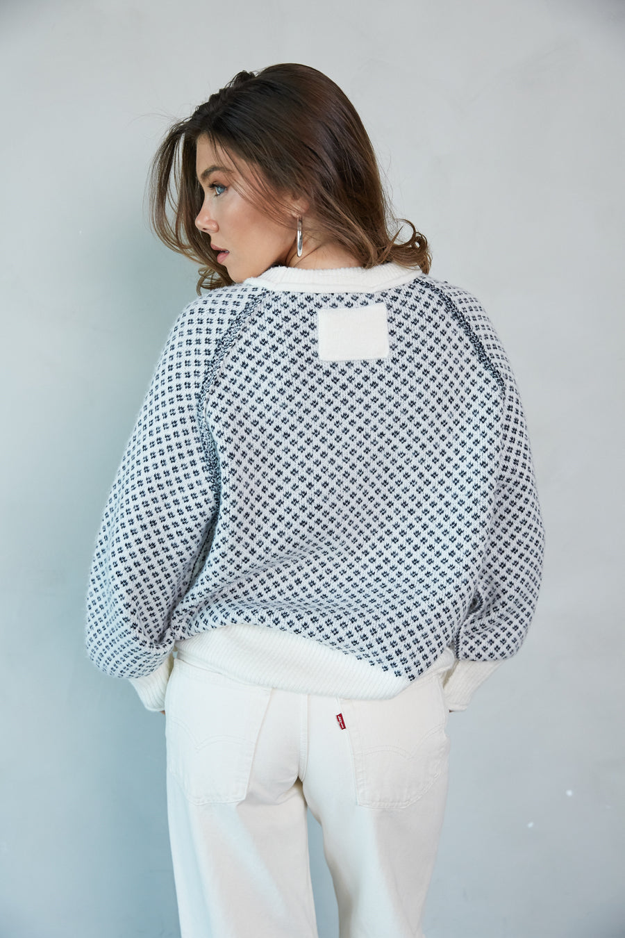 Cloud-Knit Off-Shoulder Sweater
