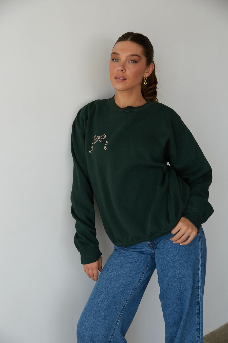 Cotton Romantic Crewneck Top