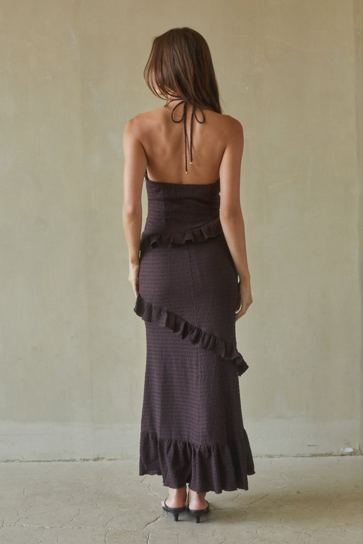 Beaded Strings Bow-Back Maxi